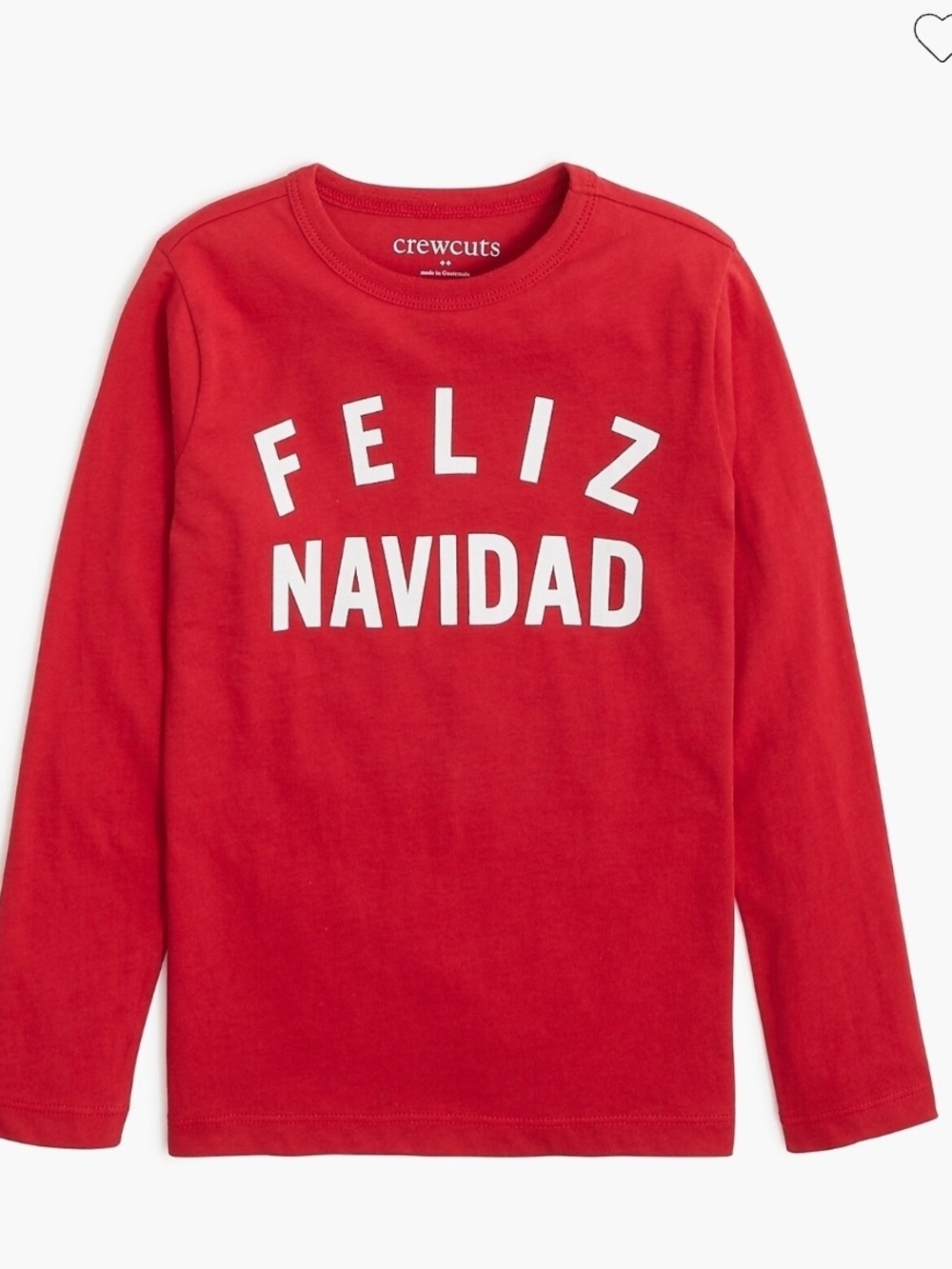 crewcuts Red "Feliz Navidad" Long-Sleeve Kids Shirt
